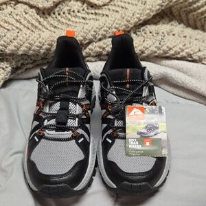 Quiksilver Men's Trail Hiker Sneakers - Gray, Black & Orange